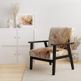 Minimalist Gold and Beige - Modern Arm Chair