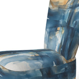 Blue and Gold Fusion VIII- Upholstered Accent Chair