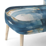 Blue and Gold Fusion VIII- Upholstered Accent Chair