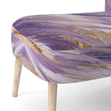 Purple and Gold Dynamic Abstractions II- Upholstered Accent Chair