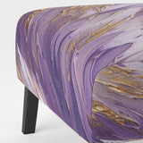 Purple and Gold Dynamic Abstractions II- Upholstered Accent Chair