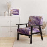 Purple and Gold Dynamic Abstractions II- Upholstered Accent Chair