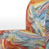 Orange and Blue Layers Of Emotion - Modern Arm Chair