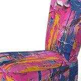 Pink and Blue Explosions Of Color - Modern Accent Side Chair