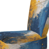 Blue and Yellow Intuitive Expressions I- Upholstered Accent Chair