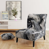 Black and Grey Harmony In Chaos - Upholstered Modern Accent Chairs