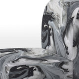 Black and Grey Harmony In Chaos - Upholstered Modern Accent Chairs