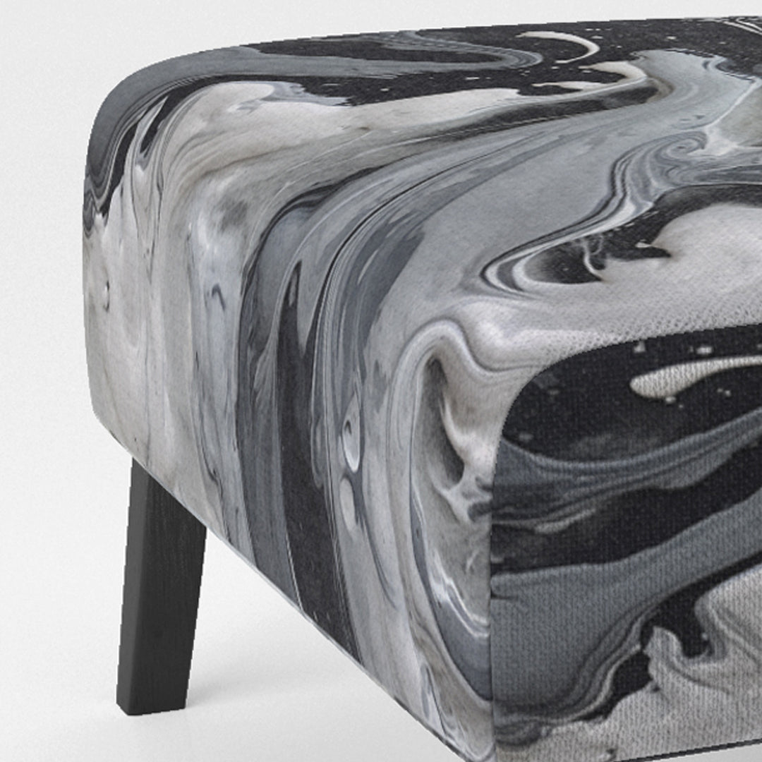 Black and Grey Harmony In Chaos - Upholstered Modern Accent Chairs