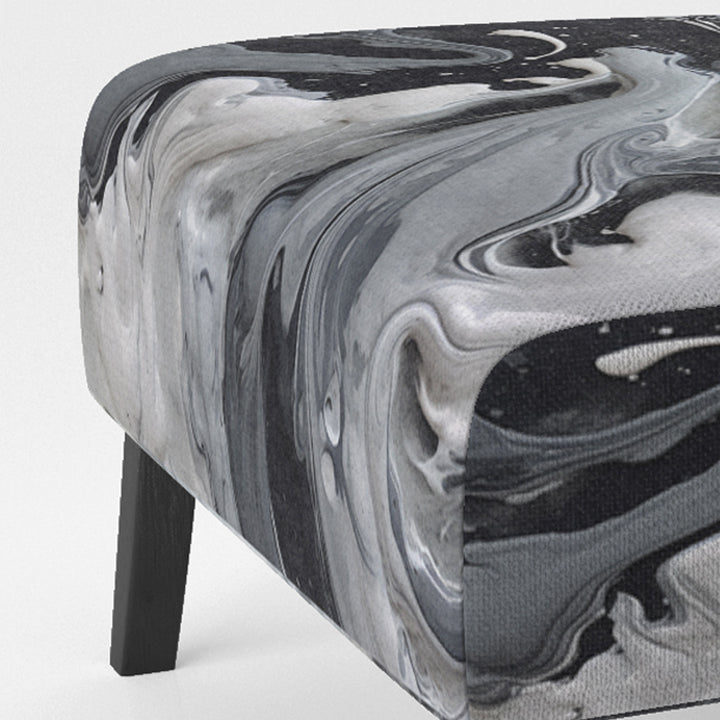 Black and Grey Harmony In Chaos - Upholstered Modern Accent Chairs