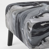 Black and Grey Harmony In Chaos - Upholstered Modern Accent Chairs