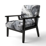 Black and Grey Harmony In Chaos - Upholstered Modern Accent Chairs