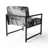 Black and Grey Harmony In Chaos - Upholstered Modern Accent Chairs