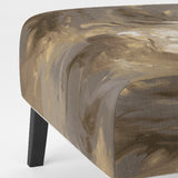 White and Gold Aqua Symphony - Upholstered Modern Accent Chairs
