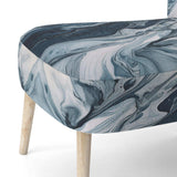 Blue and Grey Ethereal Elixir III- Upholstered Accent Chair