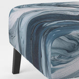 Blue and Grey Ethereal Elixir III- Upholstered Accent Chair