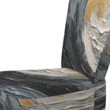 Gold and Black Vibrant Spirals - Modern Accent Slipper Chair