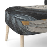 Gold and Black Vibrant Spirals - Modern Accent Slipper Chair