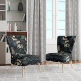 Teal Fragmented Forms - Modern Arm Chair