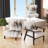 Grey Symmetrical Meets - Modern Arm Chair