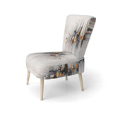 Grey Symmetrical Meets - Modern Arm Chair