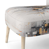 Grey Symmetrical Meets - Modern Arm Chair