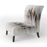 Grey Symmetrical Meets - Modern Arm Chair