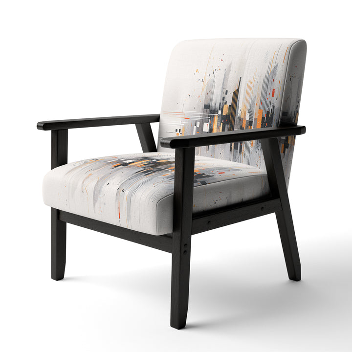 Grey Symmetrical Meets - Modern Arm Chair