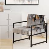 Grey Symmetrical Meets - Modern Arm Chair