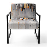 Grey Symmetrical Meets - Modern Arm Chair