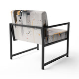Grey Symmetrical Meets - Modern Arm Chair
