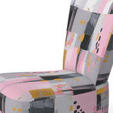 Grey Pink Symmetrical Abstract - Modern Accent Side Chair