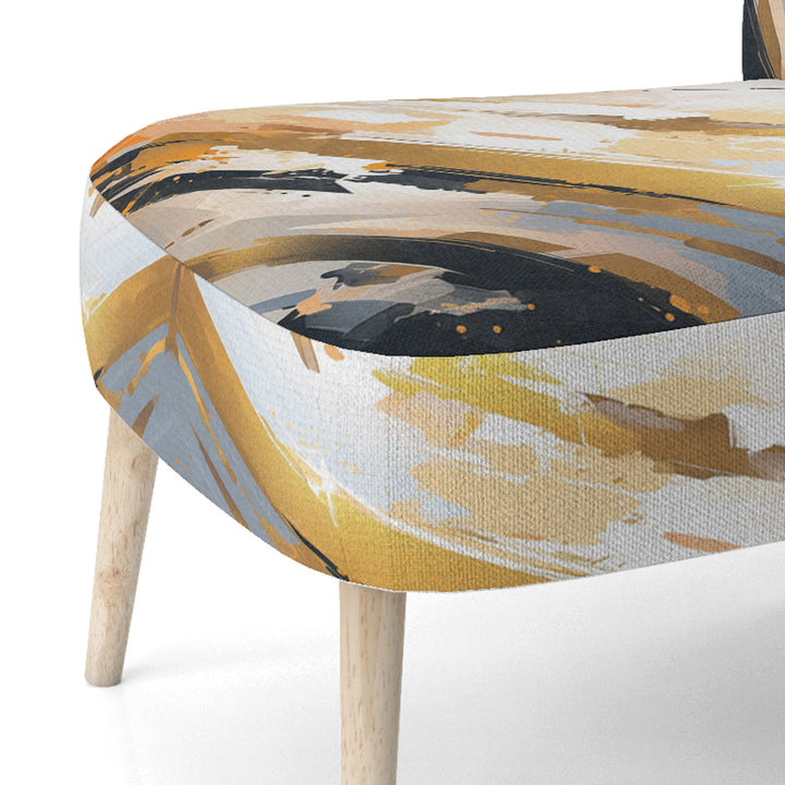 Multicolor Symmetrical Abstractions - Modern Accent Side Chair