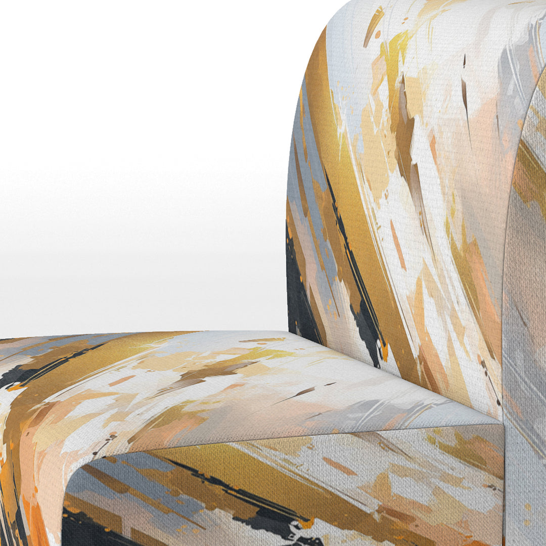 Multicolor Symmetrical Abstractions - Modern Accent Side Chair