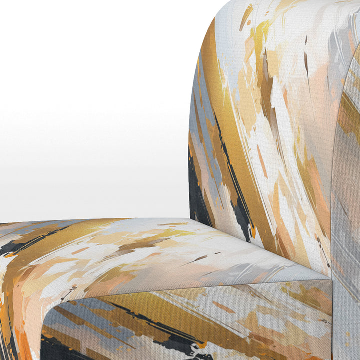 Multicolor Symmetrical Abstractions - Modern Accent Side Chair