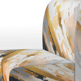 Multicolor Symmetrical Abstractions - Modern Accent Side Chair