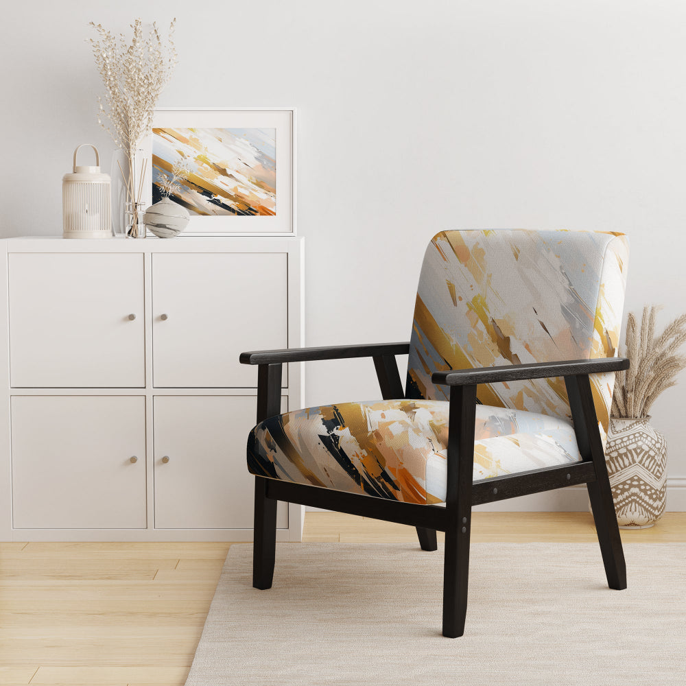 Multicolor Symmetrical Abstractions - Modern Accent Side Chair