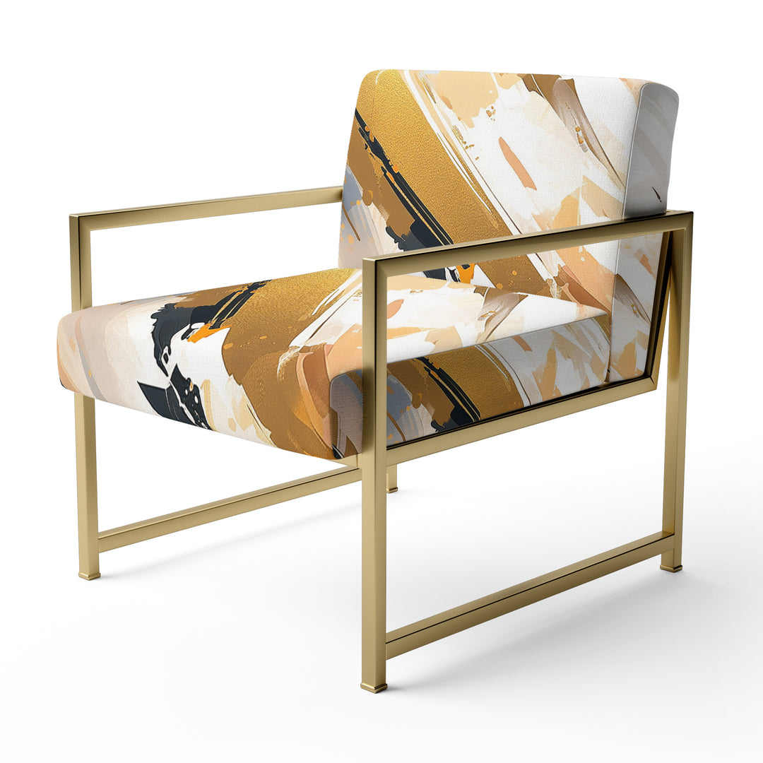 Multicolor Symmetrical Abstractions - Modern Accent Side Chair