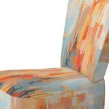 Orange Beige Shattered Realities - Modern Arm Chair