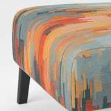 Orange Beige Shattered Realities - Modern Arm Chair