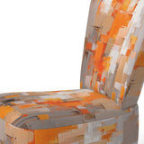 Orange Brown Shattered Realities - Modern Arm Chair