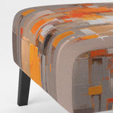 Orange Brown Shattered Realities - Modern Arm Chair