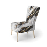 Multicolor Multifaceted Whirls - Modern Accent Side Chair