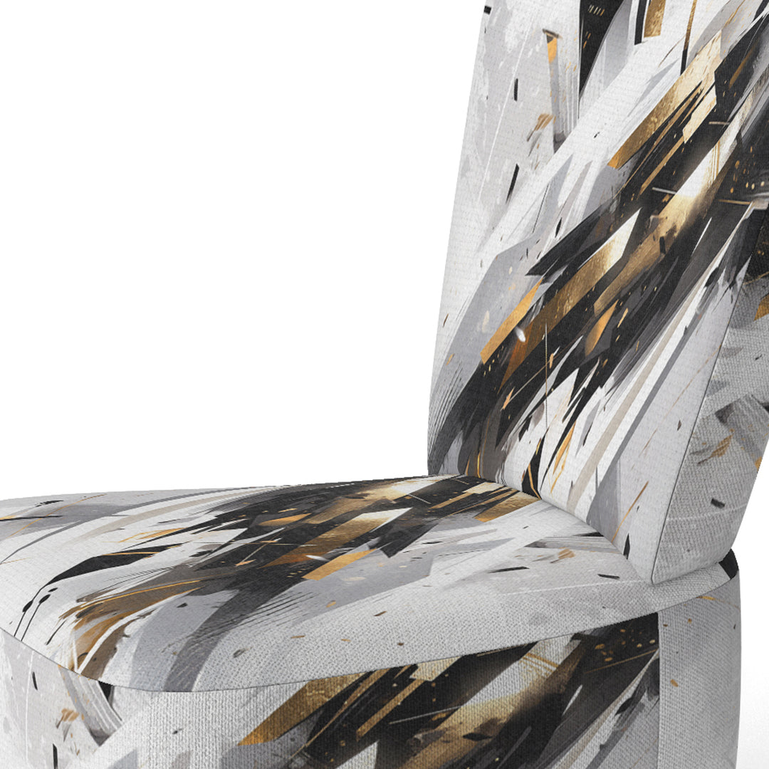 Multicolor Multifaceted Whirls - Modern Accent Side Chair