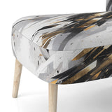 Multicolor Multifaceted Whirls - Modern Accent Side Chair