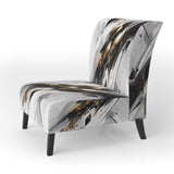 Multicolor Multifaceted Whirls - Modern Accent Side Chair