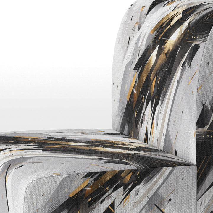 Multicolor Multifaceted Whirls - Modern Accent Side Chair