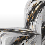 Multicolor Multifaceted Whirls - Modern Accent Side Chair