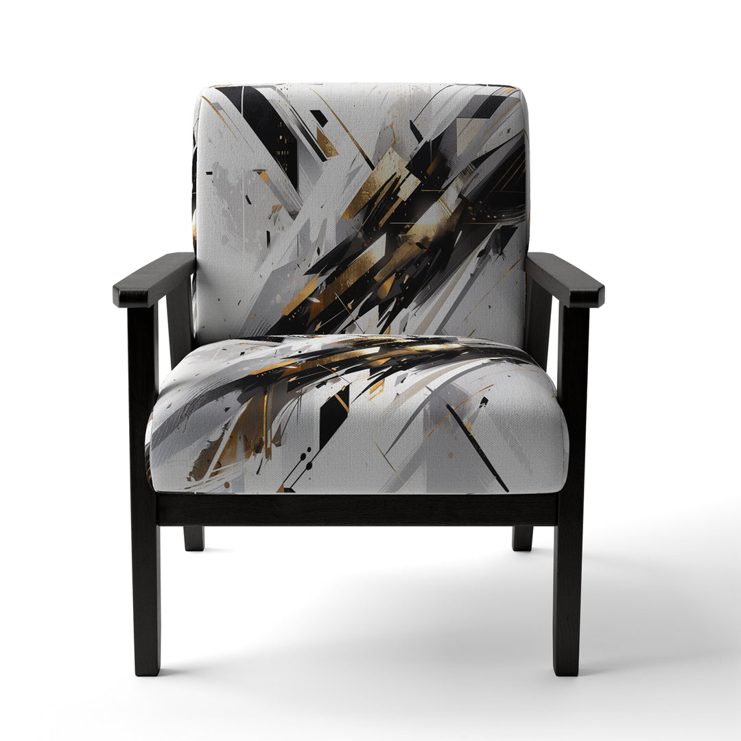 Multicolor Multifaceted Whirls - Modern Accent Side Chair