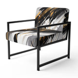 Multicolor Multifaceted Whirls - Modern Accent Side Chair