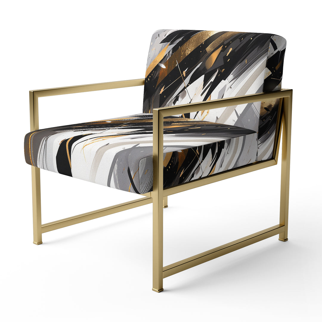 Multicolor Multifaceted Whirls - Modern Accent Side Chair